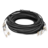Digitus Cavo breakout universale in fibra ottica, duplex, connettore LC/UPC, multimode OM4 Nero