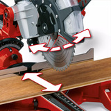 EINHELL Sega combinata da banco scorrevole e ingletatrice, Sega mitra/Troncatrice rosso/Nero