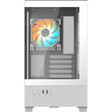 GIGABYTE C201 Panoramic Ice, Chassis Tower bianco, m-ATX, supporto radiatore da 360 mm, 3 ventole preinstallate, USB 3.0, supporto RGB Fusion, Midi Tower, PC, Bianco, micro ATX, Mini-ITX, Vetro, Plastica, Acciaio, Gaming