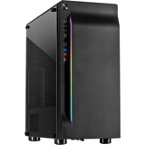 Inter-Tech A-3411 Creek Tower Nero, Chassis Tower Nero, Tower, PC, Nero, ATX, ITX, micro ATX, Blu, Verde, Rosso, Frontale