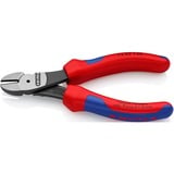 KNIPEX 74 02 140 pinza Pinze da taglio diagonale, Pinze di taglio rosso, Pinze da taglio diagonale, Acciaio al cromo vanadio, Plastica, Blu/Rosso, 14 cm, 157 g