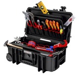 KNIPEX Valigetta porta attrezzi "Robust26 Move" sanitario, 17 pezzi, Set di strumenti Nero