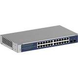 Netgear GS724Tv6 Gestito L2+/L3 Gigabit Ethernet (10/100/1000) 1U Blu, Grigio, Interruttore blu, Gestito, L2+/L3, Gigabit Ethernet (10/100/1000), Full duplex, Montaggio rack, 1U