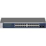 Netgear GS724Tv6 Gestito L2+/L3 Gigabit Ethernet (10/100/1000) 1U Blu, Grigio, Interruttore blu, Gestito, L2+/L3, Gigabit Ethernet (10/100/1000), Full duplex, Montaggio rack, 1U