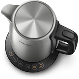 Philips Avance Collection HD9359/90 Bollitore in metallo - Contr. temp. e mant. calore accaio/Nero, 1,7 L, 2200 W, Metallo, Indicatore del livello dell'acqua, Arresto di sicurezza contro il surriscaldamento, Funzione mantieni al caldo