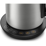 Philips Avance Collection HD9359/90 Bollitore in metallo - Contr. temp. e mant. calore accaio/Nero, 1,7 L, 2200 W, Metallo, Indicatore del livello dell'acqua, Arresto di sicurezza contro il surriscaldamento, Funzione mantieni al caldo