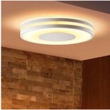 Philips Hue Plafoniera Being, Luce LED bianco, Philips Hue White ambiance Plafoniera Being, Lampada a soffitto intelligente, Bluetooth/Zigbee, Bianco, LED, Metallo, Plastica, Lampadina/e non sostituibile/i