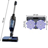 Rowenta X Combo 2in1 GZ3038 Aspirapolvere verticale Batteria Secco e bagnato Senza sacchetto 0,55 L Nero, Blu, Aspirapolvere per lavaggio Nero/Blu, Aspirapolvere verticale, Senza sacchetto, Nero, Blu, 0,55 L, Rettangolare, Secco e bagnato