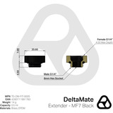 Thermal Grizzly DeltaMate Extender - MF7, Connessione Nero