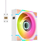 Thermaltake SWAFAN 120 EX INFINITY ARGB Sync PC Cooling Fan Wood Edition, Ventola bianco