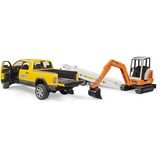 bruder RAM Rental Service con mini escavatore, Veicolo modello 