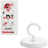 fischer GOW Ganci adesivi Multipack, 3 pezzi, Gancio bianco