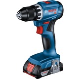 Bosch GSR 18V-45 Professional 500 Giri/min Senza chiave 900 g Nero, Blu, Trapano avvitatore blu/Nero, Trapano con impugnatura a pistola, Senza chiave, Nero, Blu, 1,3 cm, 500 Giri/min, 1,5 mm