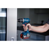 Bosch GSR 18V-45 Professional 500 Giri/min Senza chiave 900 g Nero, Blu, Trapano avvitatore blu/Nero, Trapano con impugnatura a pistola, Senza chiave, Nero, Blu, 1,3 cm, 500 Giri/min, 1,5 mm
