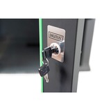 Digitus Alloggiamento a parete serie Unique - 600x600 mm (L x P), IT armadio Nero, Da parete, 7U, 100 kg, Lucchetti, Griglie, Nero