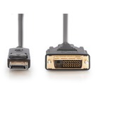 Digitus Cavo adattatore DisplayPort > DVI-D, Interlock Nero