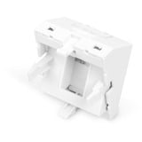 Digitus Piastra frontale 1 porta, 45x45mm, angolata, Copertura bianco
