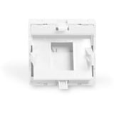 Digitus Piastra frontale 1 porta, 45x45mm, angolata, Copertura bianco