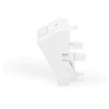 Digitus Piastra frontale 1 porta, 45x45mm, angolata, Copertura bianco