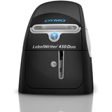 Dymo LabelWriter 450 Duo Stampante di etichette | Stampante termica diretta per etichette | Stampa veloce di etichette, codici a barre e altro | Stampa sia etichette LW che etichette in plastica D1, Stampante per etichette Nero/Argento, codici a barre e altro | Stampa sia etichette LW che etichette in plastica D1, D1, Trasferimento termico, 600 x 300 DPI, Nero, Argento