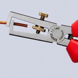 KNIPEX KP-1102160 Pinze spellacavi, Pinza stripper Isolante di protezione, 165 g, Blu, Rosso