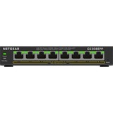 Netgear 8-Port Gigabit Ethernet High-Power PoE+ Plus Switch (GS308EPP) Gestito L2/L3 Gigabit Ethernet (10/100/1000) Supporto Power over Ethernet (PoE) Nero, Interruttore Nero, Gestito, L2/L3, Gigabit Ethernet (10/100/1000), Full duplex, Supporto Power over Ethernet (PoE)
