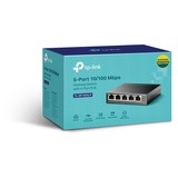 TP-Link TL-SF1005LP switch di rete Non gestito Fast Ethernet (10/100) Supporto Power over Ethernet (PoE) Nero, Interruttore Non gestito, Fast Ethernet (10/100), Full duplex, Supporto Power over Ethernet (PoE)