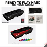 XFX Radeon RX 9070 XT OC Mercury RGB Magnetic Air, Scheda grafica Nero