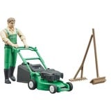 bruder bworld Giardiniere con tosaerba, Gioco figura 