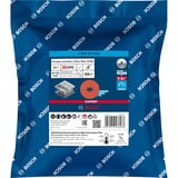 Bosch 2 608 621 825 accessorio per smerigliatrice Disco di macinatura, Mola abrasiva Disco di macinatura, Lama in acciaio inox(sottile), Acciaio, 12,5 cm, Bosch, Centro piatto, 2,22 cm