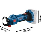 Bosch GCU 18V-30 Professional, Taglierina rotativa blu/Nero, 106 dB, 95 dB, 340 W, 915 g, 150 mm, 280 mm