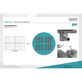 Digitus Supporto monitor per videowall a scomparsa, 45-70", Base per monitor Nero