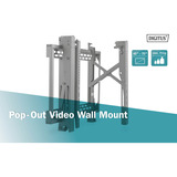 Digitus Supporto monitor per videowall a scomparsa, 45-70", Base per monitor Nero