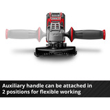 EINHELL Smerigliatrice angolare a batteria professionale TP-AG 18/125 CE Q Li - Solo, 18 Volt rosso/Nero