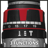EINHELL Trapano avvitatore a percussione professionale a batteria TP-CD 18/50 Li-i BL Solo, 18Volt, Cordless rosso/Nero