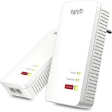 FRITZ! 1240 AX WLAN Set, PowerLAN Powerline 1240 AX WLAN Set, 1200 Mbit/s, Gigabit Ethernet, 10,100,1000 Mbit/s, Wi-Fi 6 (802.11ax), Banda singola (2.4 GHz), 600 Mbit/s