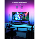 Govee Barre luminose da gioco RGBIC, Luce LED bianco