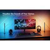 Govee Barre luminose da gioco RGBIC, Luce LED bianco
