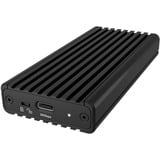 ICY BOX IB-1917M-C32a Custodia M.2 NVMe SSD, Disk enclosure Nero