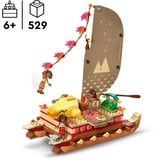 LEGO Disney Princess ǀ Disney 43270 La Canoa di Vaiana, Barca Giocattolo con 4 Personaggi, Barca e Accessori, Giochi per Bambine e Bambini 6+, Giochi di costruzione Barca Giocattolo con 4 Personaggi, Barca e Accessori, Giochi per Bambine e Bambini 6+, Set da costruzione, 6 anno/i, Plastica, 529 pz, 687 g