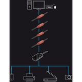 Lindy 42782 cavo USB USB 2.0 12 m USB A 0,48 Gbit/s Nero, Cavo di prolunga Nero/Rosso, 12 m, USB A, USB A, USB 2.0, 0,48 Gbit/s, Nero