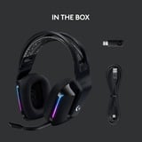 Logitech G733 Cuffia Padiglione auricolare Nero, Cuffia da gioco Nero, Cuffia, Padiglione auricolare, Giocare, Nero, Stereofonico, Manopola