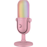 Razer Seiren V3 Chroma 32-Bit DSP Quartz, Microfono rosa