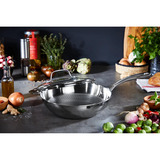 Tefal Padella Eternal Mesh Triply, Ø 24cm accaio, Acciaio inox, Acciaio inox, Vetro, Cina, 24 cm, 270 mm
