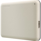 Toshiba Canvio Advance disco rigido esterno 4000 GB Bianco, Hard-disk beige, 4000 GB, 2.5", 2.0/3.2 Gen 1 (3.1 Gen 1), Bianco