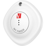 Verbatim My Finder Personale Cercatore Nero, Bianco, Tracker di tracciamento Nero/Bianco, Personale, Cercatore, Nero, Bianco, Antipolvere, Impermeabile, Acrilonitrile butadiene stirene (ABS), Policarbonato (PC), IP66