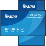 iiyama ProLite LH8664UHS-B3AG, Public Display Nero (opaco)