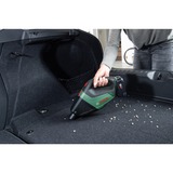 Bosch Universal Vac 18 Aspirapolvere a bastone 2 in 1 Batteria Secco Senza sacchetto Nero, Verde 2,5 Ah, Aspirapolvere portatile verde, Aspirapolvere a bastone 2 in 1, Senza sacchetto, Nero, Verde, Secco, Filtro, Tappeto, Superfici rigide