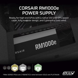 Corsair RM1000e Ricondizionato, Alimentatore PC Nero