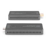 Digitus Extender video wireless 4K USB-C > HDMI, 30 metri, Estensione HDMI Nero/Argento